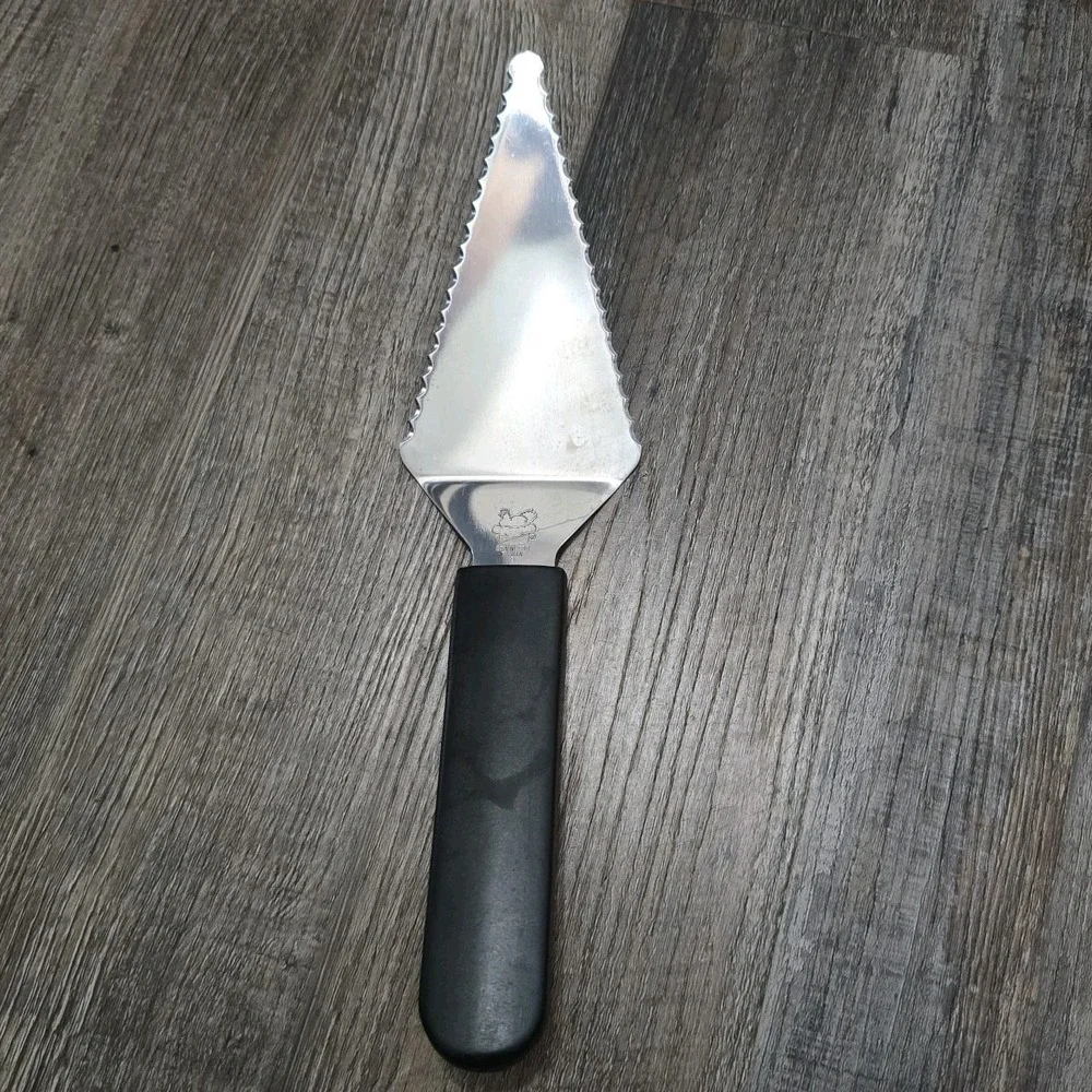 Pampered‎ Chef Slice & Serve Pie Spatula Stainless Black Utensil Serving